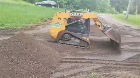 how to grade with a skid steer youtube|grading driveway with skid steer.